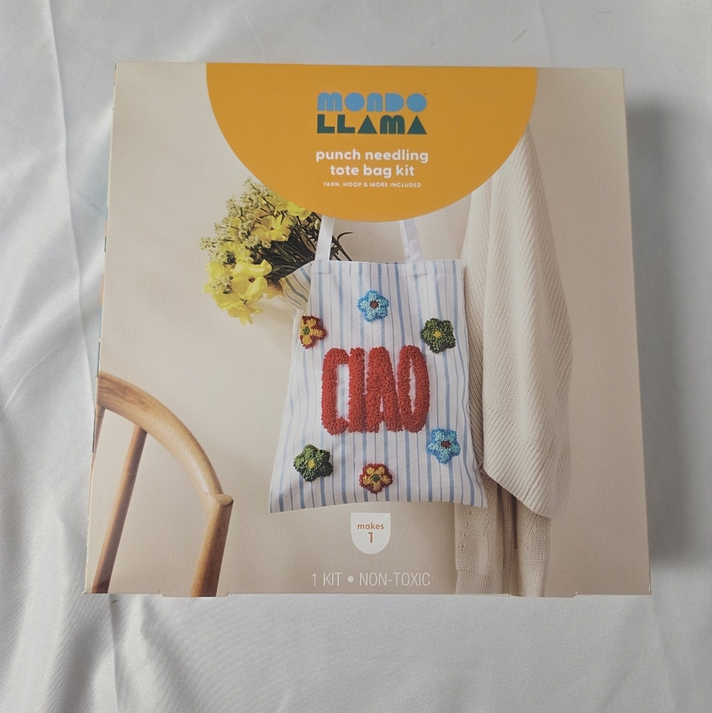 Mondo Llama Punch‎ Needling Tote Bag Kit - Multicolor